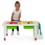 Play and Learn Sensory Table for Kids, White/Primary