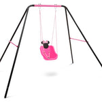 Disney Minnie Mouse 2-in-1 Outdoor Swing by Delta Children – for Babies and Toddlers – Full Bucket Seat