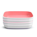 Munchkin® Splash™ 4 Piece Toddler Plates, Pink/Purple
