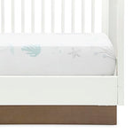 Delta Children Fitted Crib Sheets for Girls and Boys - 100% Organic Cotton Crib Sheet for Standard Crib and Toddler Mattresses - 28x52 Inch - GOTS Certified (Pack of 3), Sea Life