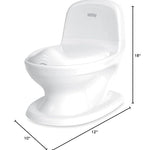 Nuby My Real Potty Training Toilet with Life-Like Flush Button and Sound - 18+ Months - White