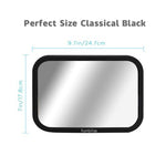 Funbliss Baby Car Mirror for Rear Facing Seat,360° Rotation, Safety Certified Shatterproof Acrylic Glass, Clear Wide View,Infant Mirror for Car Seat Rear Facing