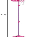 Delta Children - Disney Minnie Mouse Kids Basketball Hoop Set, Height Adjustable Toddler Basketball Goal with Stand, Indoor Outdoor Sports Toy, Includes Ball and Pump, Pink