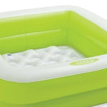 Intex Square Inflatable Kids Pool, 34 x 34 x 10 inches, Pink and White, 15 Gallon
