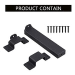 VANROUG 7.5" Heavy Duty Security Slide Latch Lock,with Padlock Hole Adjustable Gate Latch for Wooden Fences Barn Doors, Interior and Outdoor Door Latch,etc.