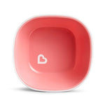 Munchkin® Splash™ 4 Piece Toddler Divided Plate and Bowl Dining Set, Pink/Purple