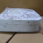 Lictin Baby Gift Set for Boys Girls, Baby Shower Gifts, Neutral Newborn Gifts Basket with Baby Blanket, Wooden Monthly Milestone Cards, Elephant Security Blanket, Rattle Socks and Wrist (Grey)