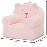 GAP babyGap Sherpa Bear Chair - Greenguard Gold Certified, Blush