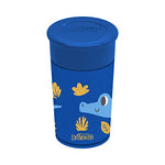 Dr. Brown's Milestones Cheers 360 Spoutless Transition Cup, Travel Friendly and Leak Free Sippy for Babies and Toddlers, Blue/Green Animals, BPA-Free, 10 oz/300 mL, 9m+, 2-Pack