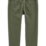 Simple Joys by Carter's Baby and Toddler Boys' 2-Pack Twill Pants, Khaki/Olive, 18 Months