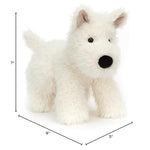 Jellycat Munro Scottie Dog Stuffed Animal, Medium 10 inches - Dogs and Puppies Plush Toy - Classic Children's Gift