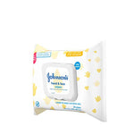 Johnson's Baby Hand & Face Baby Sanitizing Cleansing Wipes for Travel and On-The-Go, No More Tears Formula, Paraben and Alcohol Free, 25 ct, Case of 4