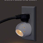 Emotionlite Plug-in Night Lights, Warm White LED Nightlight, 360° Rotation, Dusk to Dawn Sensor, Kids, Adult, Bedroom, Hallway, Bathroom,Kitchen, Stairways, Corridor, 6 Pack