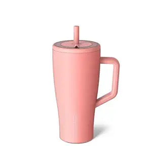 BrüMate Era 40 oz Tumbler with Handle and Straw | 100% Leakproof Insulated Water Bottle Tumbler with Lid and Flexible SoftSip Straw | Made of Stainless Steel | Cup Holder Friendly | 40oz (Lavender)