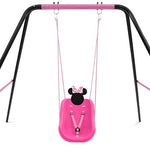 Disney Minnie Mouse 2-in-1 Outdoor Swing by Delta Children – for Babies and Toddlers – Full Bucket Seat