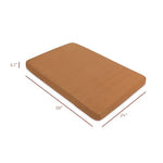 Babyletto 100% Organic Cotton Mini Crib Sheet, GOTS-Certified, Fitted 360°, Ultra-Soft and Breathable Muslin - Burnt Sienna