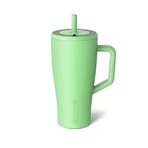 BrüMate Era 40 oz Tumbler with Handle and Straw | 100% Leakproof Insulated Water Bottle Tumbler with Lid and Flexible SoftSip Straw | Made of Stainless Steel | Cup Holder Friendly | 40oz (Dark Aura)