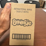 Boogie Antibacterial Hand Wipes by Boogie, Alcohol Free, Hypoallergenic and Moisturizing Aloe, Hand Wipes for Kids and Adults -100 Total Wipes (5 Packs of 20)