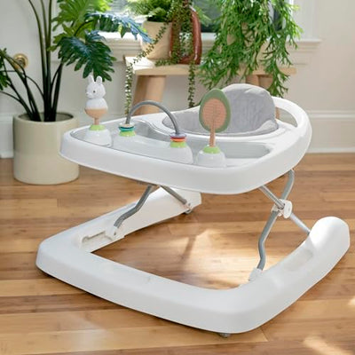 Ingenuity Step & Sprout 3-in-1 Foldable Baby Activity Walker with Removable Toys Ages 6 Months +, First Forest