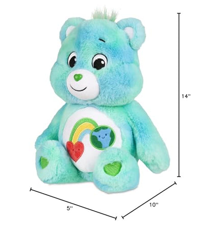 Care Bears 14" Medium Plush - I Turquoise Plushie for Ages 4+ – Stuffed Animal, Super Soft and Cuddly – Good for Girls and Boys, Employees, Collectors, Great Valentines Day Gift for Kids