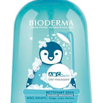 Bioderma ABCDerm Foaming Gel- for the Delicate Skin of Babies and Children, Blue, 33.8 Fl Oz