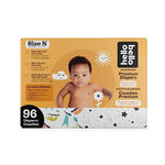 Hello Bello Diapers, Size Newborn (NB, Up to 10 lbs), 96 Count of Premium Disposable Baby Diapers in Umbrella and Koala Kids Designs, Hypoallergenic with Soft, Cloth-Like Feel