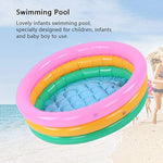 Kiddie Pool, Baby Water Pool in Summer Children Soft Inflatable Swimming Pool Bright Color Baby Basin Pool (S)