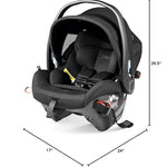 Peg Perego Primo Viaggio Urban Mobility-Baseless Infant car seat with Latch-True Black