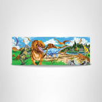 Melissa & Doug Land of Dinosaurs Floor Puzzle, 48 pc Jumbo Jigsaw Puzzle, Educational Screen Free Activity for Toddler, Preschoolers and Kids Ages 3+ (4 feet Long) - FSC Certified