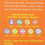 Hot-Kid Baby Mum-Mum Rice Rusks, Sweet Potato & Carrot, 1.76 Ounce