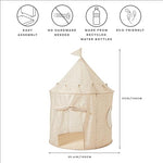 3 Sprouts Kids Play Tent - Sustainable Recycled Fabric – Fun Spacious Childs Playhouse for Indoor Games for Boys & Girls - Durable Fort Pop Up House for Toddlers & Children Age 3-10 - Terrazzo Beige