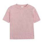 3 Pack Littie Kids Short Sleeve T-Shirt Crew Neck Solid Color Cotton Tee Tops Toddler Boys Girls Summer Clothes
