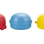 Ubbi Squeeze and Switch Silicone Bath Toys for Toddlers and Baby, Colorful Mix and Match Baby Bath Accessory, Water Toys for Toddler Bath Playtime, Set of 3