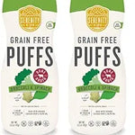Serenity Kids 6+ Months Grain-Free Toddler & Baby Puffs - No Added Sugar - No Gluten or Rice - BPA & Allergen-Free, with Organic Cassava, Veggies & Herbs - Puffs Variety Pack - 6 Count