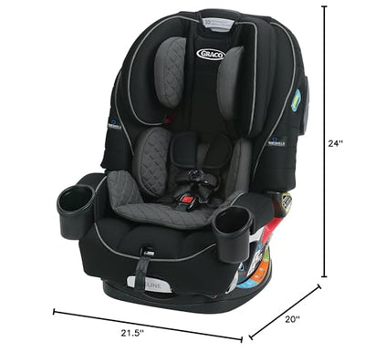 Graco 4Ever 4 in 1 Car Seat, Featuring TrueShield Side Impact Technology, Adjustable Harness System, Ideal for Newborns, Infants, Toddlers & Kids