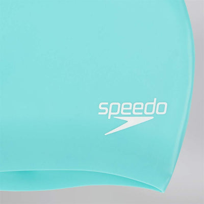 Speedo Unisex Long Hair Swimming Cap, Swim Cap, Snag Free, Easy-On, Spearmint, One Size