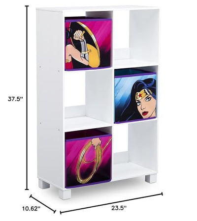 Delta Children 6 Cubby Deluxe Storage Unit, DC Comics Wonder Woman