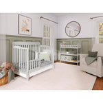 Dream On Me Ashton 4-In-1 Convertible Crib In Grey, Greenguard Gold, JPMA Certified, Non-Toxic Finishes, Features 4 Mattress Height Settings, Made Of Solid Pinewood