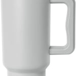 Simple Modern 40 oz Trek Tumbler with Handle and Straw Lid | Cup Holder Friendly Insulated Stainless Steel Travel Mug | Almond Birch