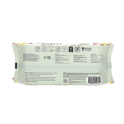The Honest Company Clean Conscious Unscented Wipes | Over 99% Water, Compostable, Plant-Based, Baby Wipes | Hypoallergenic for Sensitive Skin, EWG Verified | Geo Mood, 60 Count