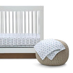 Delta Children 100% Cotton Muslin Baby Receiving Blankets for Girls and Boys – 47x47 Inches (Pack of 2), Blue Botanicals