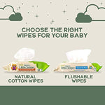 Happy Little Camper Natural Baby Wipes Unscented - Hypoallergenic & Chlorine-Free Wet Wipes with Aloe Vera, Chamomile and Pomegranate Extract - Gentle on Sensitive Skin - 432 Count