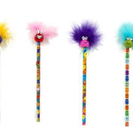 Raymond Geddes Miles O'Smiles Tip Topz Number 2 Pencils For Kids With Pencil Toppers (Pack of 24)