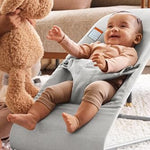 BabyBjörn Bouncer Bliss, Woven Mélange, Light Grey