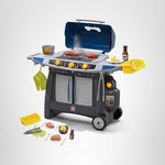 Step2 Sizzle & Smoke BBQ Grill Playset, Indoor/Outdoor Interactive Play with Sounds and Effects, Toddlers 3+ Years Old, 15 Piece Toy Accessories