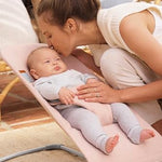 BabyBjörn Bouncer Bliss, Light Pink, Woven Melange | 2-in-1 Adjustable Baby Bouncer Seat and Toddler Chair, Newborn to Toddler (8-29 lbs), 4 Positions, Lightweight & Portable