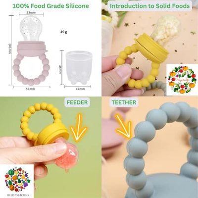 O'doe 17-Piece BPA-Free Silicone Baby Feeding Set | Thick & Soft Suction Plates, Baby Bowls, Wooden Fork & Spoon, and More | Make Mealtime Fun and Easy for Your Little One (Purple, V2)