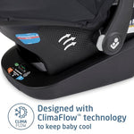 Maxi-Cosi's Mico™ Luxe+ Baby Car Seat: Infant Car Seat with Base and Versatile Baby Carrier Seat Functionality, Essential Black