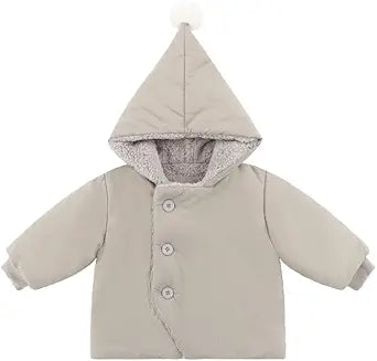 Baby Girl Winter Fleece Jacket Toddler Boy Puffer With Hood Coat Infant Clothes