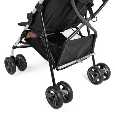 Summer by Ingenuity 3D Mini Convenience Stroller – Lightweight Stroller, Compact Fold, Multi-Position Recline, Canopy with Pop Out Sun Visor and More – Umbrella Stroller for Travel, Dusty Rose Pink